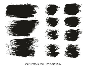 Round Brush Regular Long And Short Background Mix Hand Drawn Artist Brush High Detail Abstract Vector Background Mix Set 