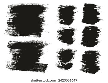 Round Brush Regular Long And Short Background Mix Hand Drawn Artist Brush High Detail Abstract Vector Background Mix Set 