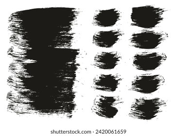 Round Brush Regular Long And Short Background Mix Hand Drawn Artist Brush High Detail Abstract Vector Background Mix Set 