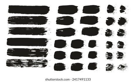 Round Brush Regular Straight Lines Artist Brush Hand Drawn High Detail Abstract Vector Background MEGA Set 
