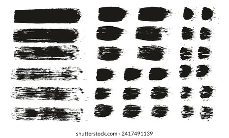 Runde Brush Regular Straight Lines Künstler Brush Hand gezeichnet High Detail abstrakter Vektorhintergrund MEGA Set 