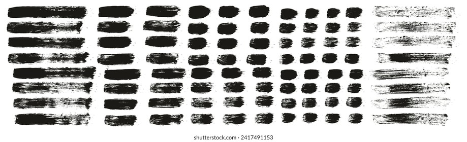 Round Brush Regular Straight Lines Artist Brush Hand Drawn High Detail Abstract Vector Background MEGA Set 