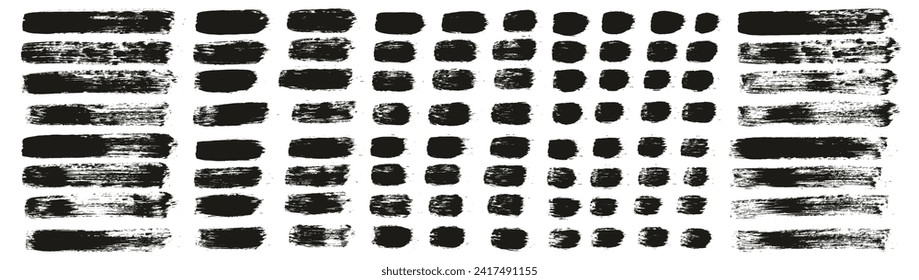 Round Brush Regular Straight Lines Artist Brush Hand Drawn High Detail Abstract Vector Background MEGA Set 