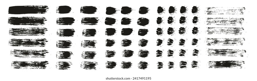 Round Brush Regular Straight Lines Artist Brush Hand Drawn High Detail Abstract Vector Background MEGA Set 