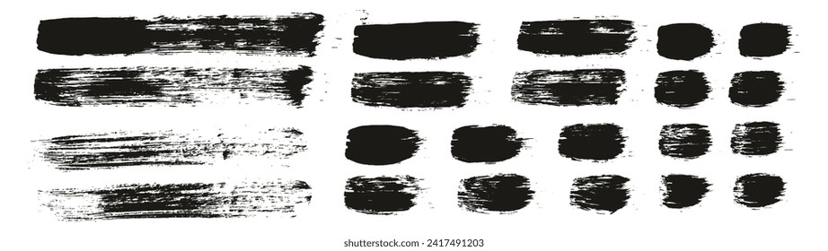Round Brush Regular Straight Lines Artist Brush Hand Drawn High Detail Abstract Vector Background MEGA Set 