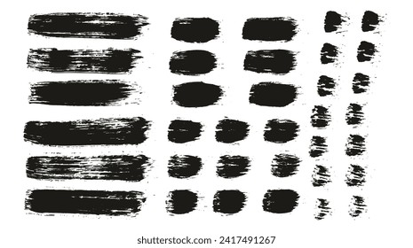 Round Brush Regular Straight Lines Artist Brush Hand Drawn High Detail Abstract Vector Background MEGA Set 