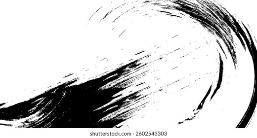 Round brush strokes vector. Painted rounds collection. Grunge text boxes or textured backgrounds