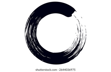 Round brush strokes vector. Painted rounds collection. Grunge text boxes or textured backgrounds