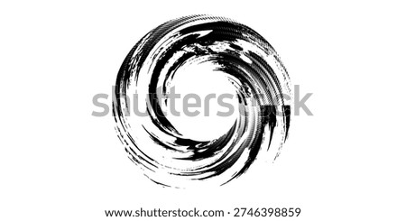 Round brush strokes vector. Painted rounds collection. Grunge text boxes or textured backgrounds
