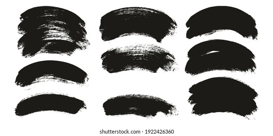 Round Brush Thick Curved Background Artist Brush High Detail Abstract Vector Background Extra Set 
