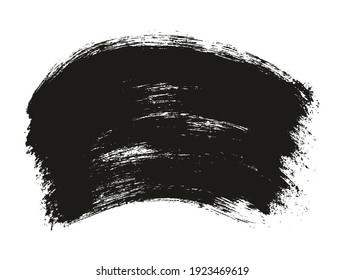 Round Brush Thick Curved Background Artist Brush High Detail Abstract Vector Background Set 