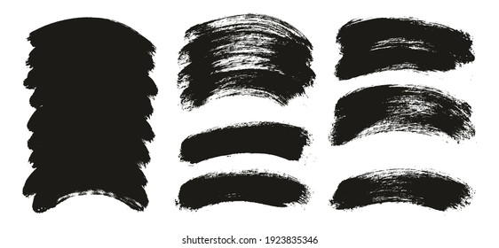 Round Brush Thick Curved Background Artist Brush High Detail Abstract Vector Background Extra Set 