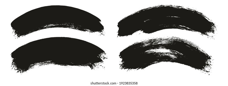 Rund um Brush dick gekurbelter Hintergrund-Künstler mit hoher Detailgenauigkeit, abstrakter Vektorhintergrundsatz 
