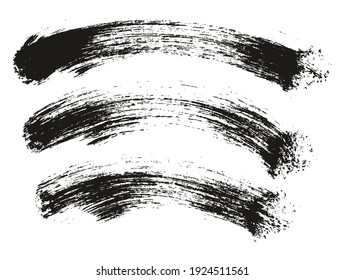Rund um Brush dick gekurbelter Hintergrund-Künstler mit hoher Detailgenauigkeit, abstrakter Vektorhintergrundsatz 