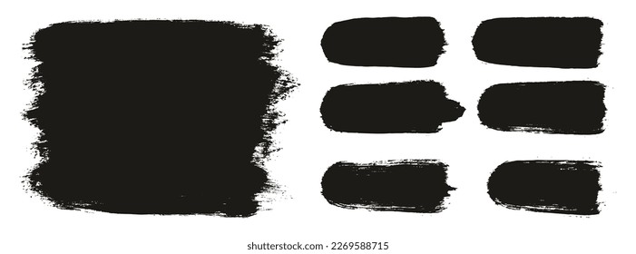 Round Brush Thick Long Background And Straight Lines Mix Artist Brush High Detail Abstract Vector Background Mix Set 