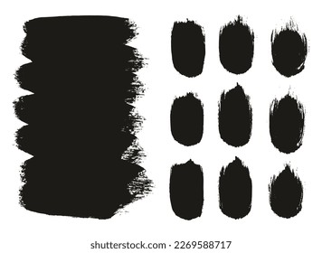 Round Brush Thick Long Background And Straight Lines Mix Artist Brush High Detail Abstract Vector Background Mix Set 