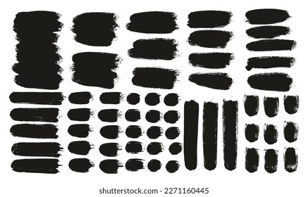 Round Brush Thick Long Background And Straight Lines Mix Artist Brush High Detail Abstract Vector Background MEGA Mix Set 