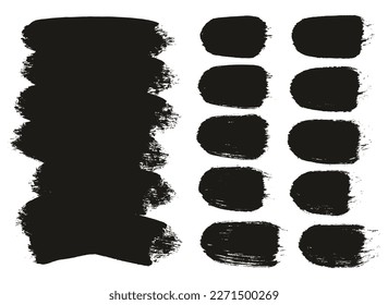 Round Brush Thick Long Background And Straight Lines Mix Artist Brush High Detail Abstract Vector Background Mix Set 