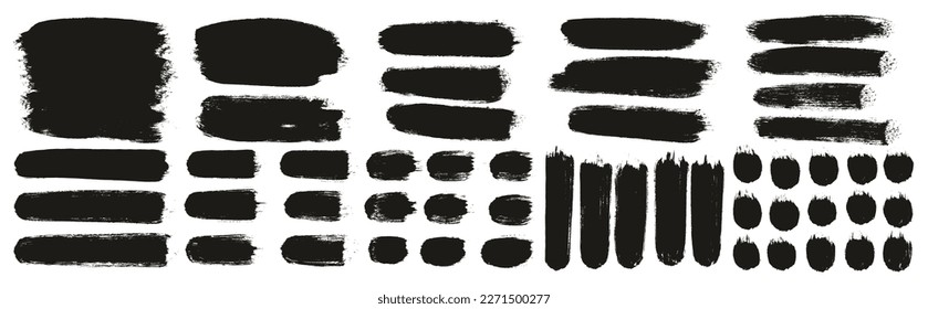 Pincel redondo Fondo largo grueso y líneas rectas Mezcla Pincel Artista Alto Detalle Resumen Fondo del vector MEGA Conjunto de mezclas 