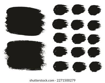 Pincel redondo Fondo largo grueso y líneas rectas Mezcla Pincel Artista Alto Detalle Resumen Conjunto de Mezcla de Fondo Vector 