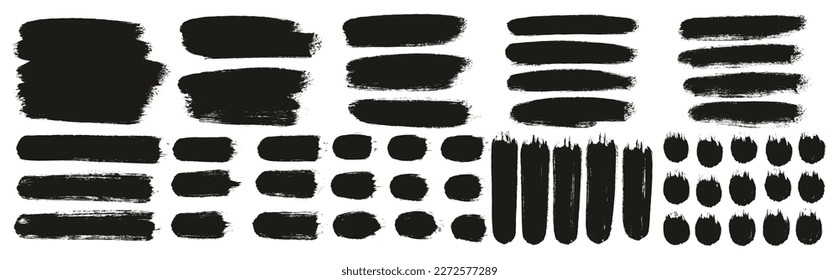 Round Brush Thick Long Background And Straight Lines Mix Artist Brush High Detail Abstract Vector Background MEGA Mix Set 