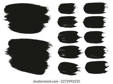 Round Brush Thick Long Background And Straight Lines Mix Artist Brush High Detail Abstract Vector Background Mix Set 
