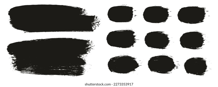 Round Brush Thick Long Background And Straight Lines Mix Artist Brush High Detail Abstract Vector Background Mix Set 