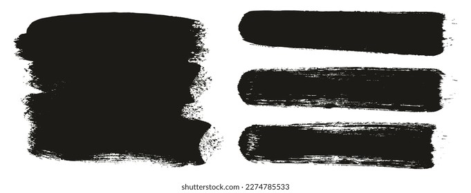 Pincel redondo Fondo largo grueso y líneas rectas Mezcla Pincel Artista Alto Detalle Resumen Conjunto de Mezcla de Fondo Vector 
