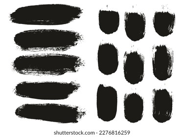 Pincel redondo Fondo largo grueso y líneas rectas Mezcla Pincel Artista Alto Detalle Resumen Conjunto de Mezcla de Fondo Vector 