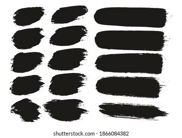 Rund-Brush-dicker, kurzer Hintergrund und gerade Linien Mix-Künstler Brush-Hoch-Detail-Abstrakte Vektorhintergrund-Mix-Set 