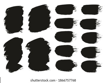 Round Brush Thick Short Background And Straight Lines Mix Artist Brush High Detail Abstract Vector Background Mix Set 