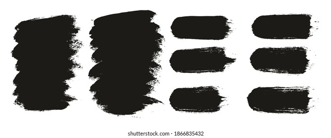 Rund-Brush-dicker, kurzer Hintergrund und gerade Linien Mix-Künstler Brush-Hoch-Detail-Abstrakte Vektorhintergrund-Mix-Set 