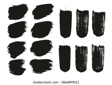 Round Brush Thick Short Background And Straight Lines Mix Artist Brush High Detail Abstract Vector Background Mix Set 