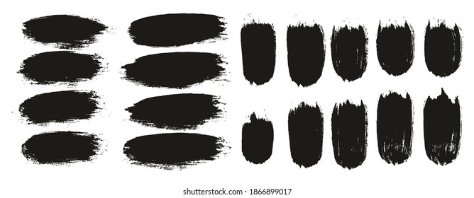 Round Brush Thick Short Background And Straight Lines Mix Artist Brush High Detail Abstract Vector Background Mix Set 