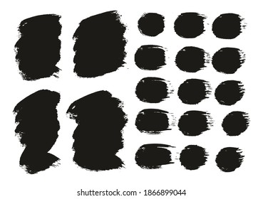 Round Brush Thick Short Background And Straight Lines Mix Artist Brush High Detail Abstract Vector Background Mix Set 