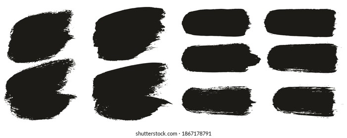 Round Brush Thick Short Background And Straight Lines Mix Artist Brush High Detail Abstract Vector Background Mix Set 