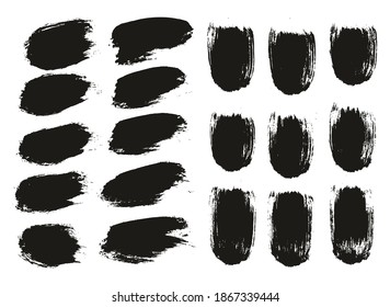 Round Brush Thick Short Background And Straight Lines Mix Artist Brush High Detail Abstract Vector Background Mix Set 