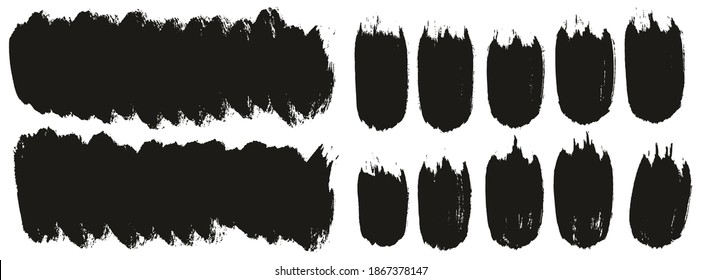 Round Brush Thick Short Background And Straight Lines Mix Artist Brush High Detail Abstract Vector Background Mix Set 