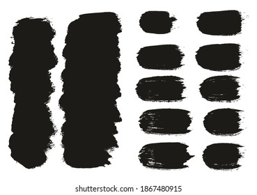 Round Brush Thick Short Background And Straight Lines Mix Artist Brush High Detail Abstract Vector Background Mix Set 
