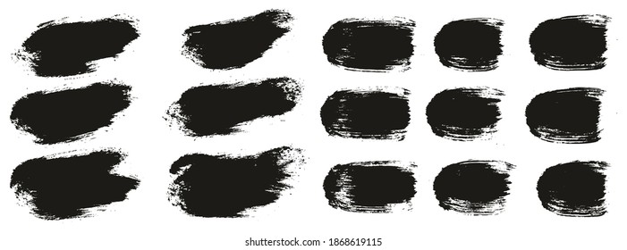 Round Brush Thick Short Background And Straight Lines Mix Artist Brush High Detail Abstract Vector Background Mix Set 