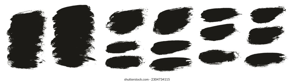 Round Brush Thick Short Background Artist Brush High Detail Abstract Vector Background MEGA Set 