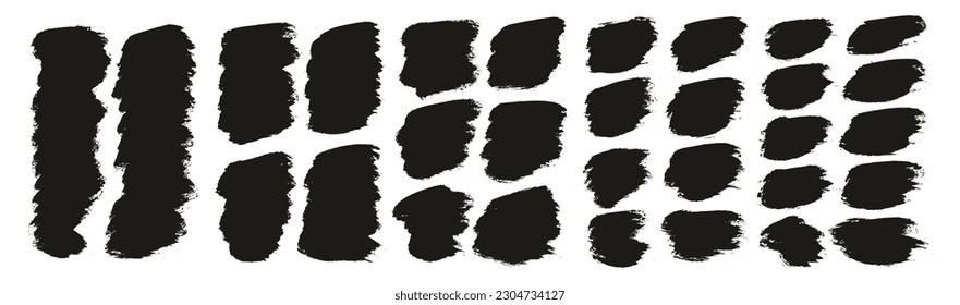 Round Brush Thick Short Background Artist Brush High Detail Abstract Vector Background MEGA Set 