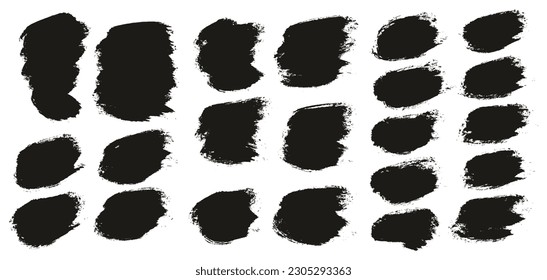 Round Brush Thick Short Background Artist Brush High Detail Abstract Vector Background MEGA Set 