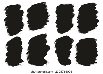 Pincel redondo Pincel grueso de fondo corto Pincel de fondo conjunto de fondo de vectores abstracto de alto detalle 