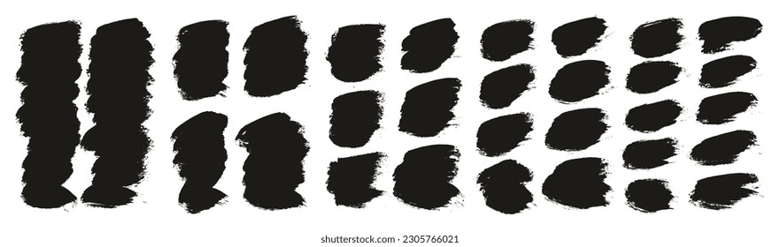 Round Brush Thick Short Background Artist Brush High Detail Abstract Vector Background MEGA Set 