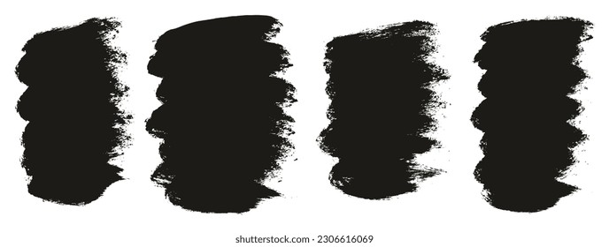 Pincel redondo Pincel grueso de fondo corto Pincel de fondo conjunto de fondo de vectores abstracto de alto detalle 