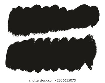 Round Brush Thick Short Background Artist Brush High Detail Abstract Vector Background Set 
