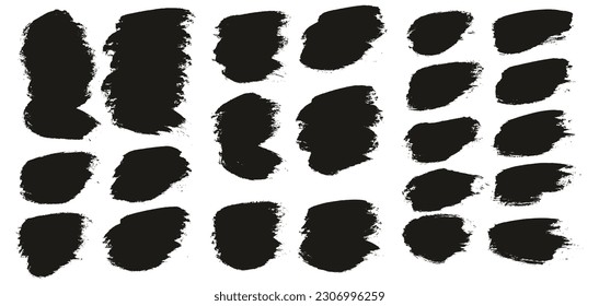 Round Brush Thick Short Background Artist Brush High Detail Abstract Vector Background MEGA Set 