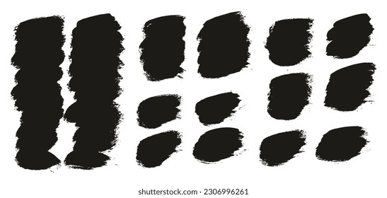 Round Brush Thick Short Background Artist Brush High Detail Abstract Vector Background MEGA Set 