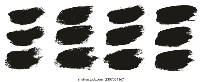 Pincel redondo Pincel grueso de fondo corto Pincel de fondo conjunto de fondo de vectores abstracto de alto detalle 